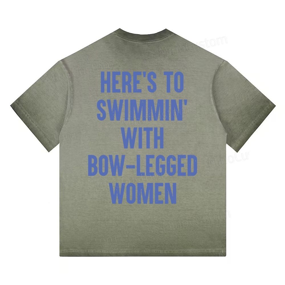 "Amity Island Welcomes You" Shark Gradient Washed T-shirt 