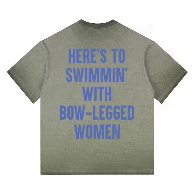 "Amity Island Welcomes You" Shark Gradient Washed T-shirt 