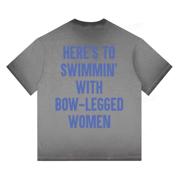 "Amity Island Welcomes You" Shark Gradient Washed T-shirt 