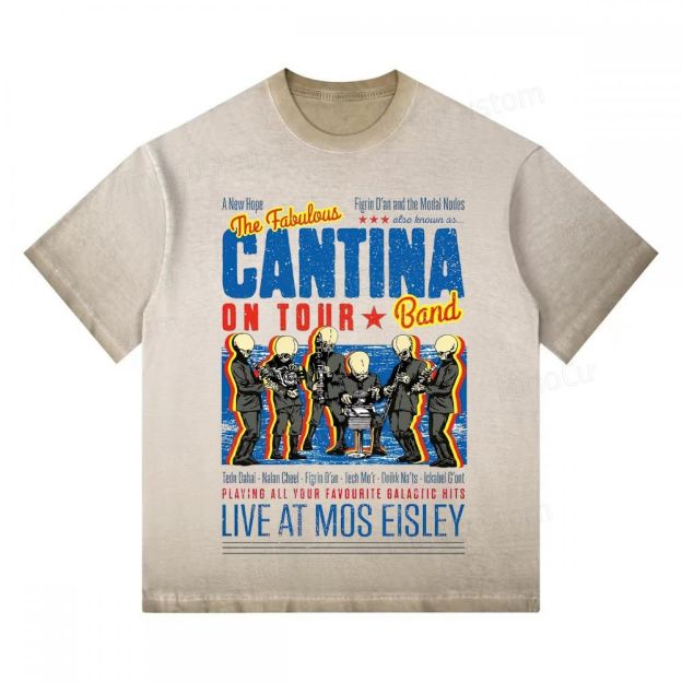 "Cantina Band On Tour" Galactic Tour Washed Tee
