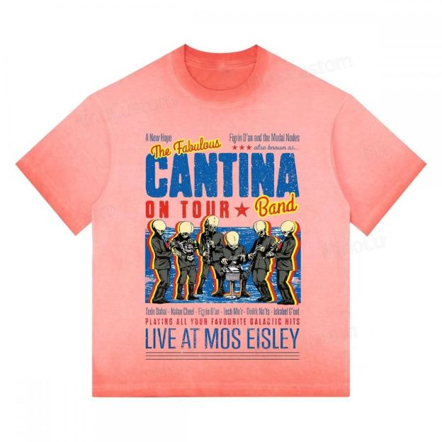 "Cantina Band On Tour" Galactic Tour Washed Tee