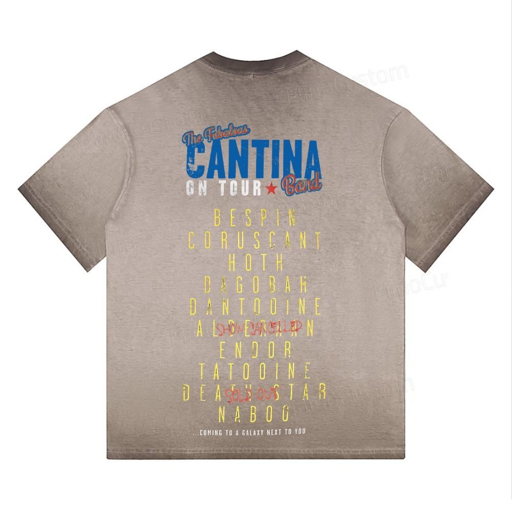 "Cantina Band On Tour" Galactic Tour Washed Tee