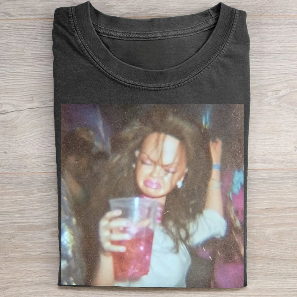 "Radicalized By Basic Decency" Folk Floral Vintage Washed Tee