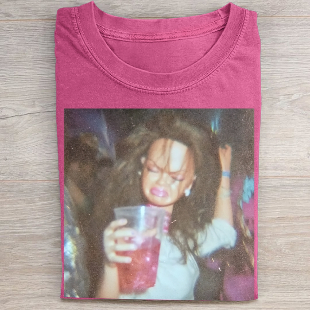 "Radicalized By Basic Decency" Folk Floral Vintage Washed Tee