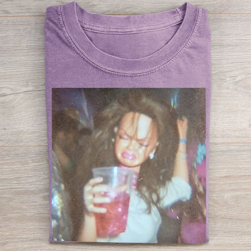 "Radicalized By Basic Decency" Folk Floral Vintage Washed Tee