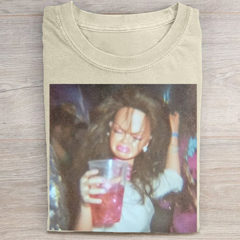 "Radicalized By Basic Decency" Folk Floral Vintage Washed Tee