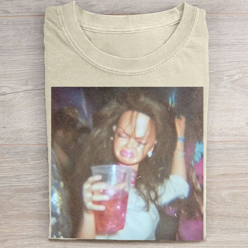 "Radicalized By Basic Decency" Folk Floral Vintage Washed Tee