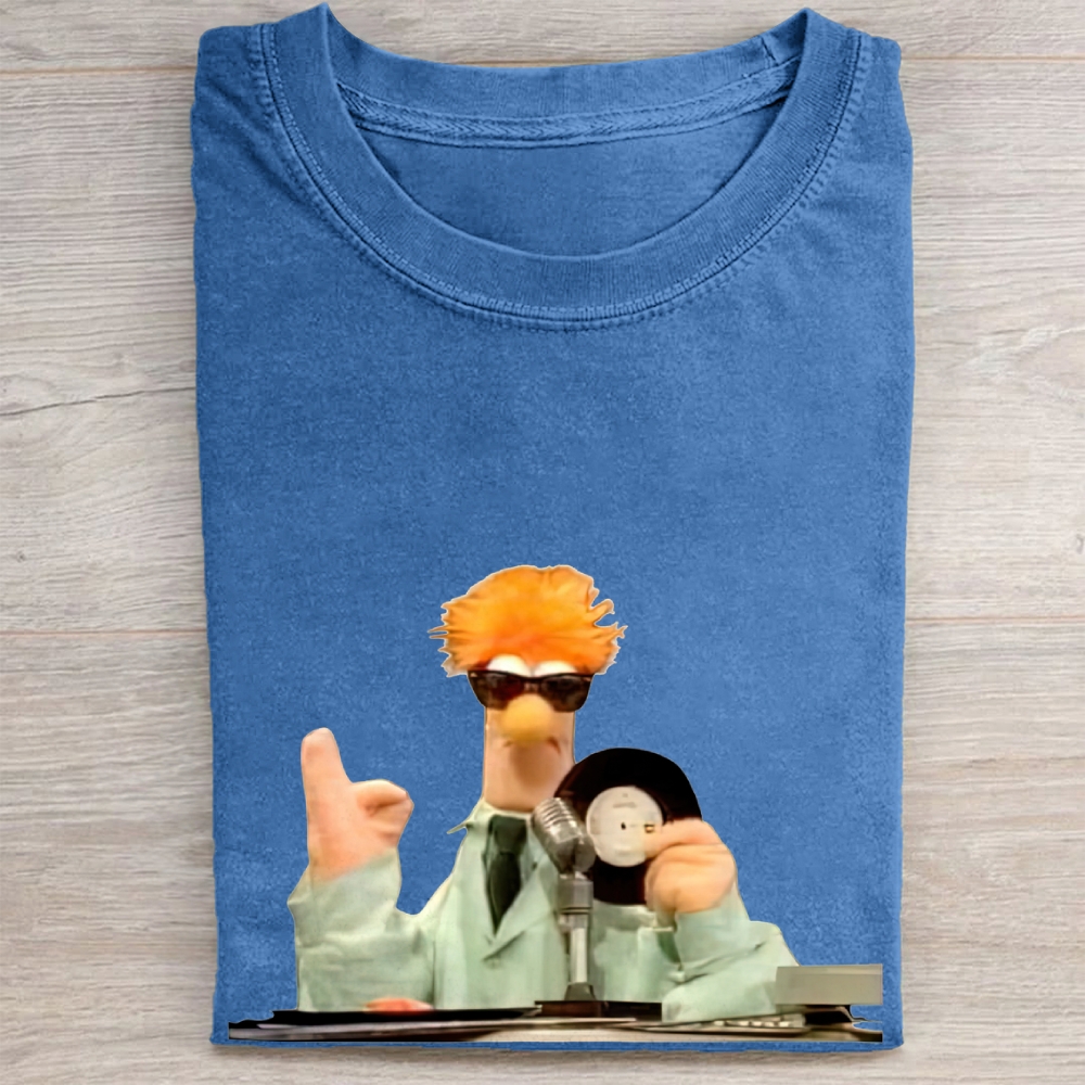 DJ Beaker The Muppets Vintage Washed Tee