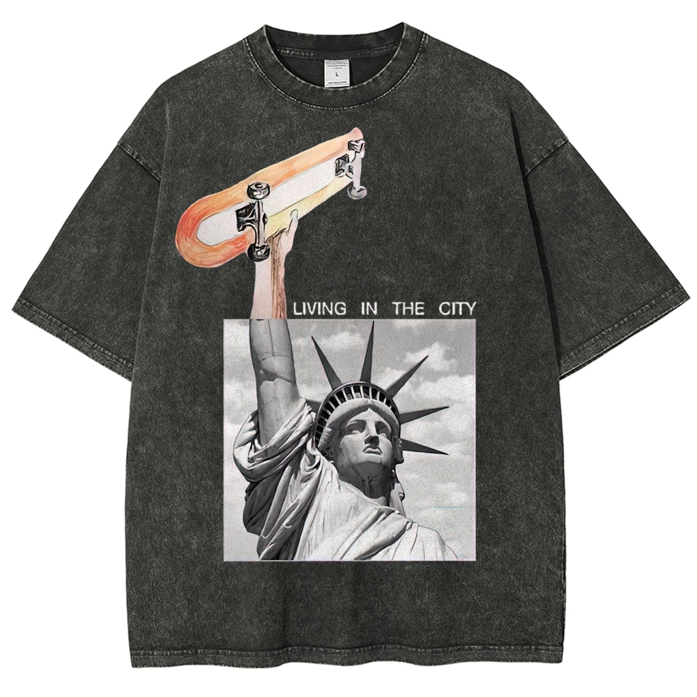 Urban Skateboard Liberty Washed T-Shirt 