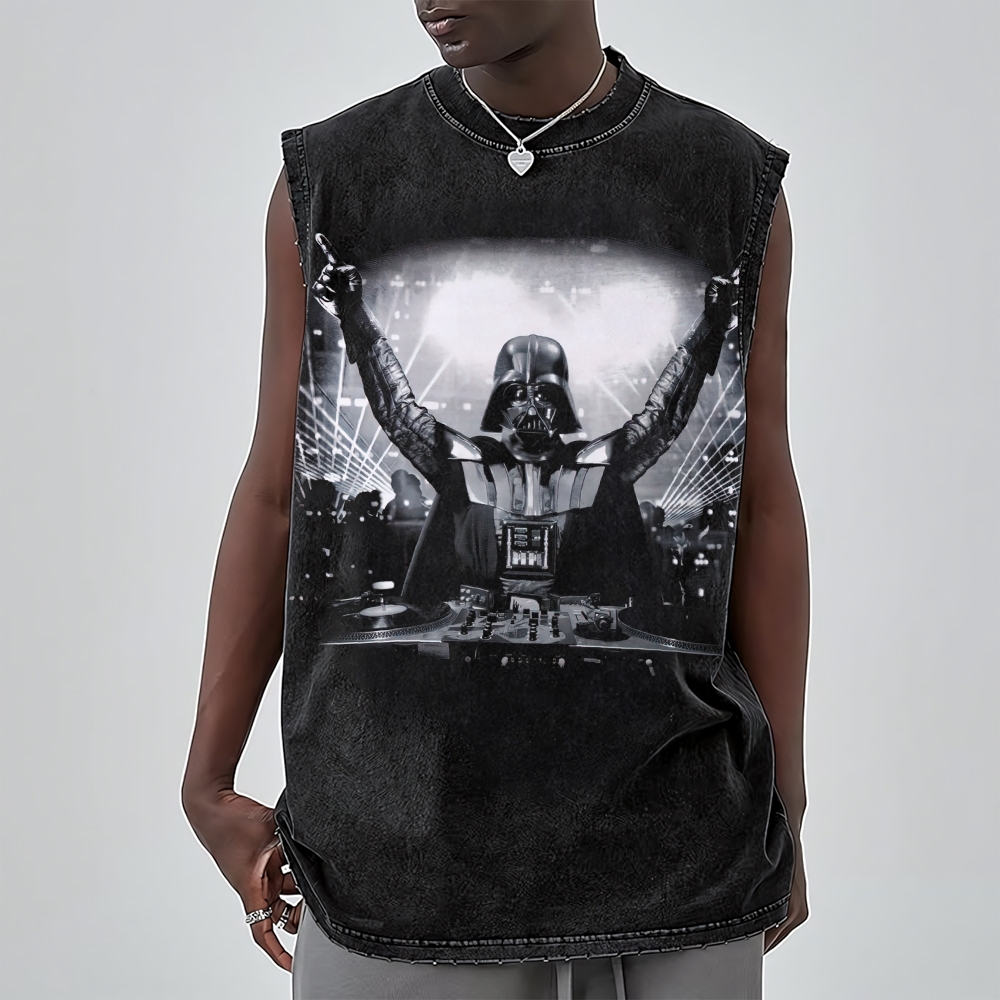 DJ Music Washed Vest