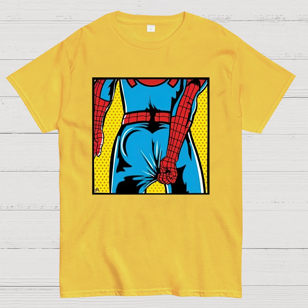 "Spider-Booty" Pop Art Spider-Man Cotton T-shirt