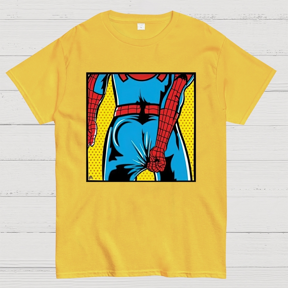 "Spider-Booty" Pop Art Spider-Man Cotton T-shirt