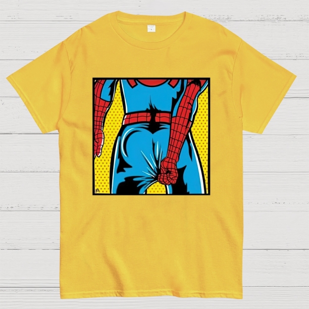 "Spider-Booty" Pop Art Spider-Man Cotton T-shirt