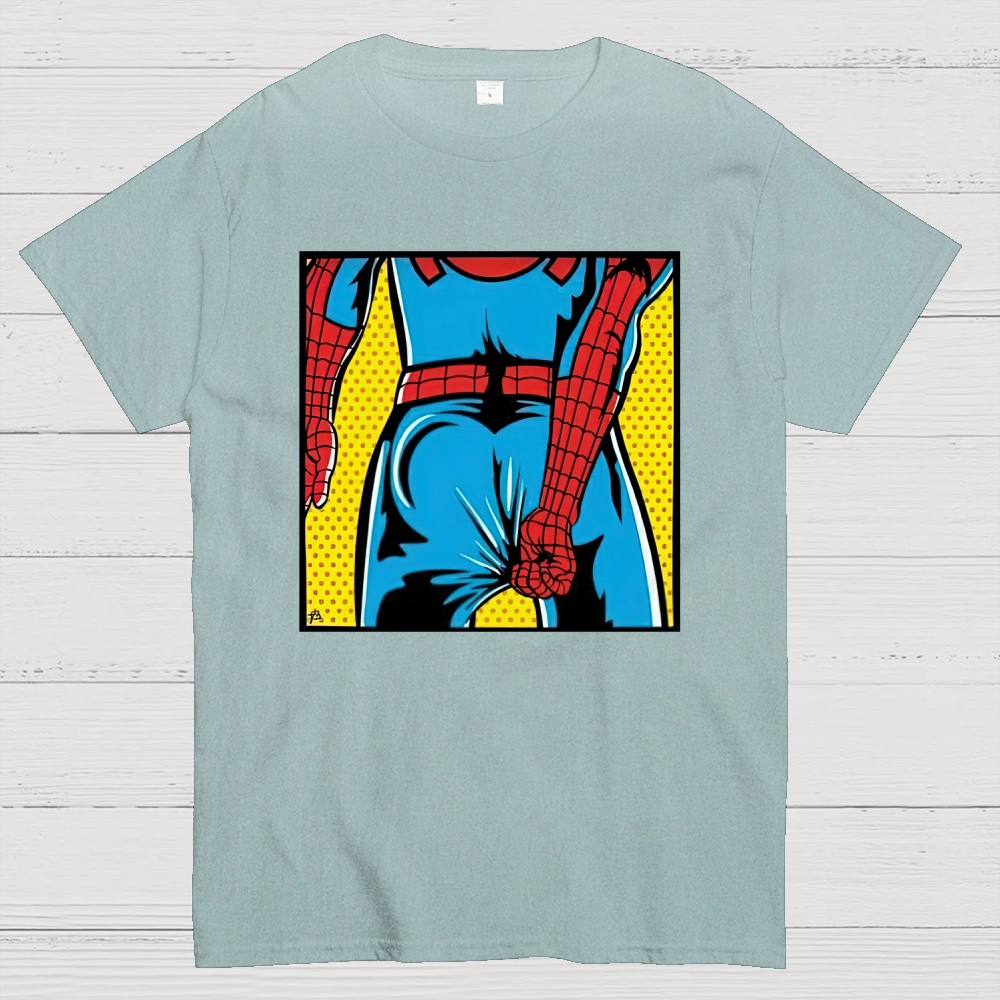 "Spider-Booty" Pop Art Spider-Man Cotton T-shirt