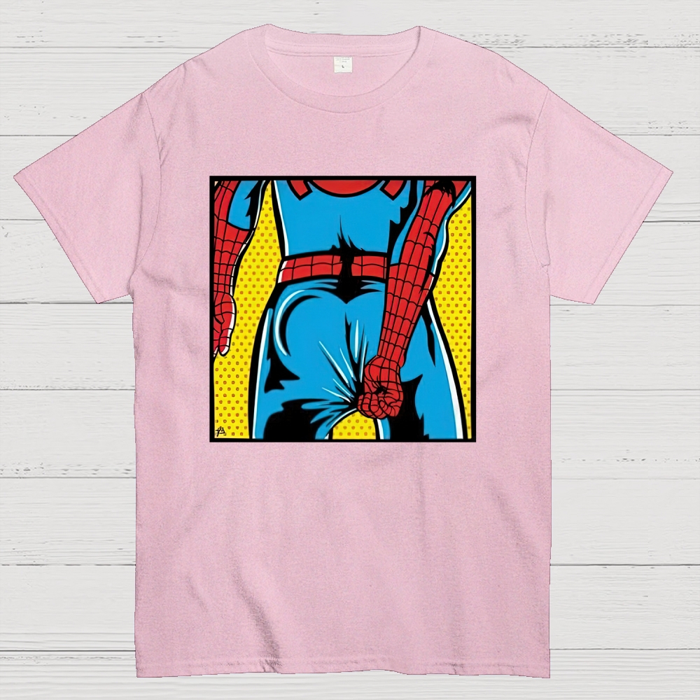 "Spider-Booty" Pop Art Spider-Man Cotton T-shirt