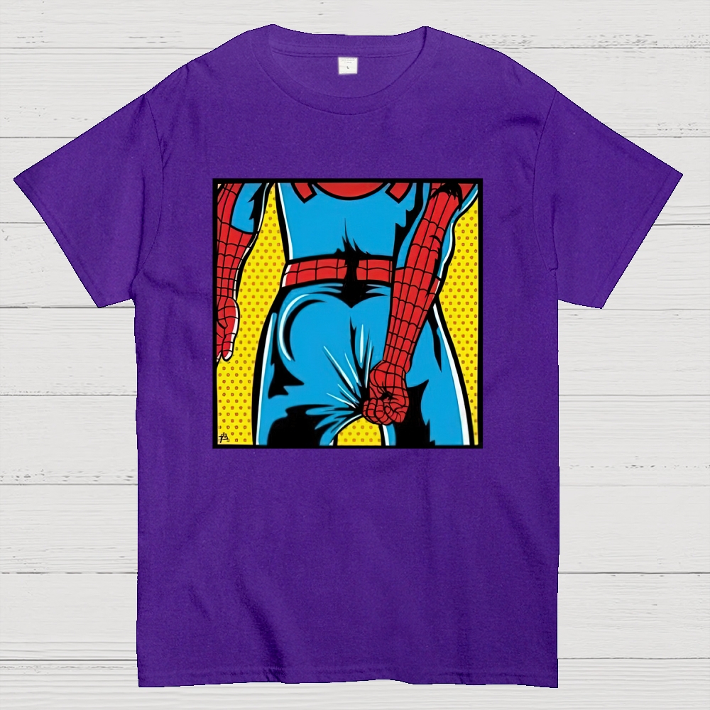 "Spider-Booty" Pop Art Spider-Man Cotton T-shirt