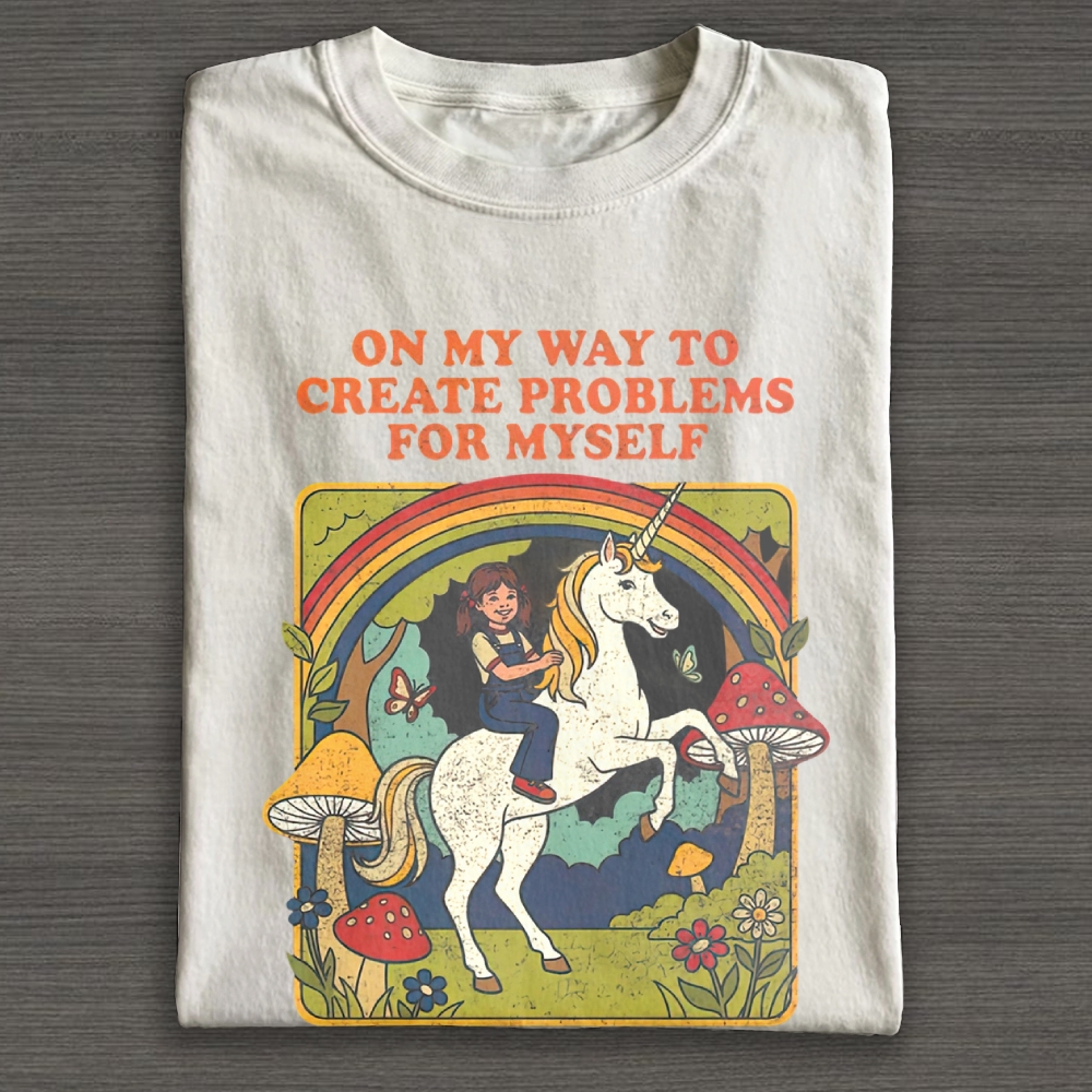  On My Way To Create Problems Cotton T-shirt 