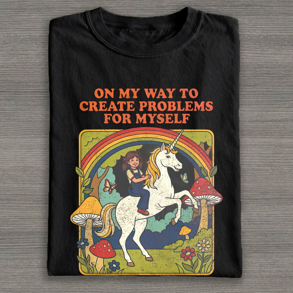  On My Way To Create Problems Cotton T-shirt 