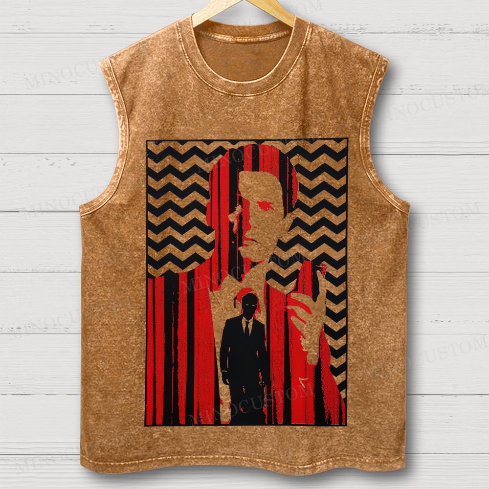 Twin Peaks Agent Cooper Red Room Graphic Washed Vest