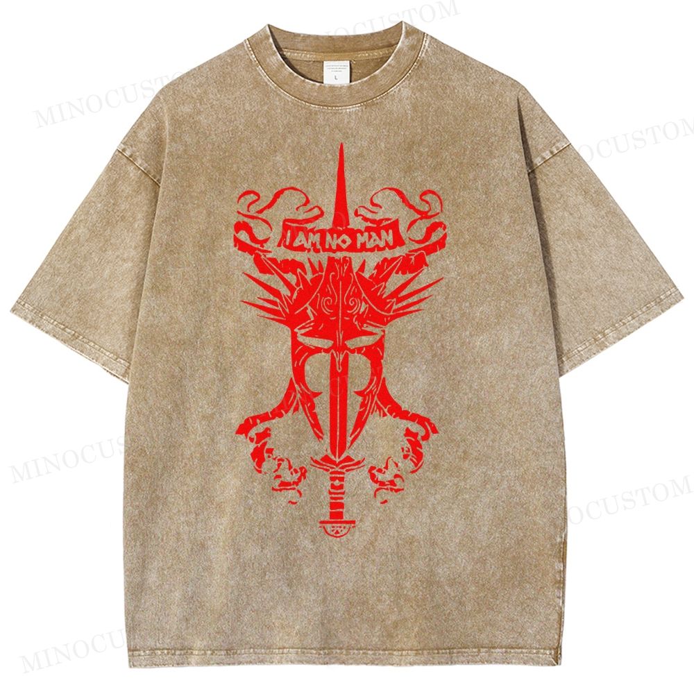 'I Am No Man' , Fantasy Movie Washed T-Shirt 
