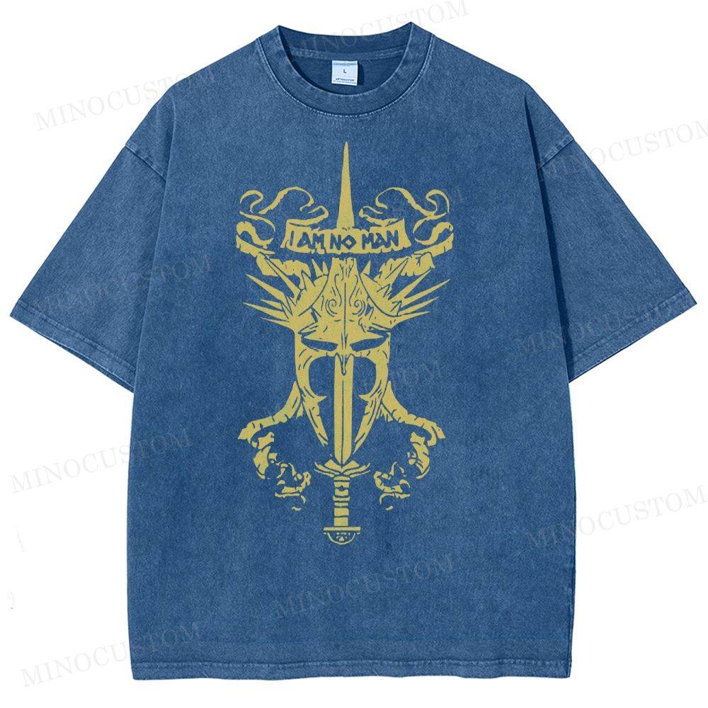  'I Am No Man' , Fantasy Movie Washed T-Shirt 