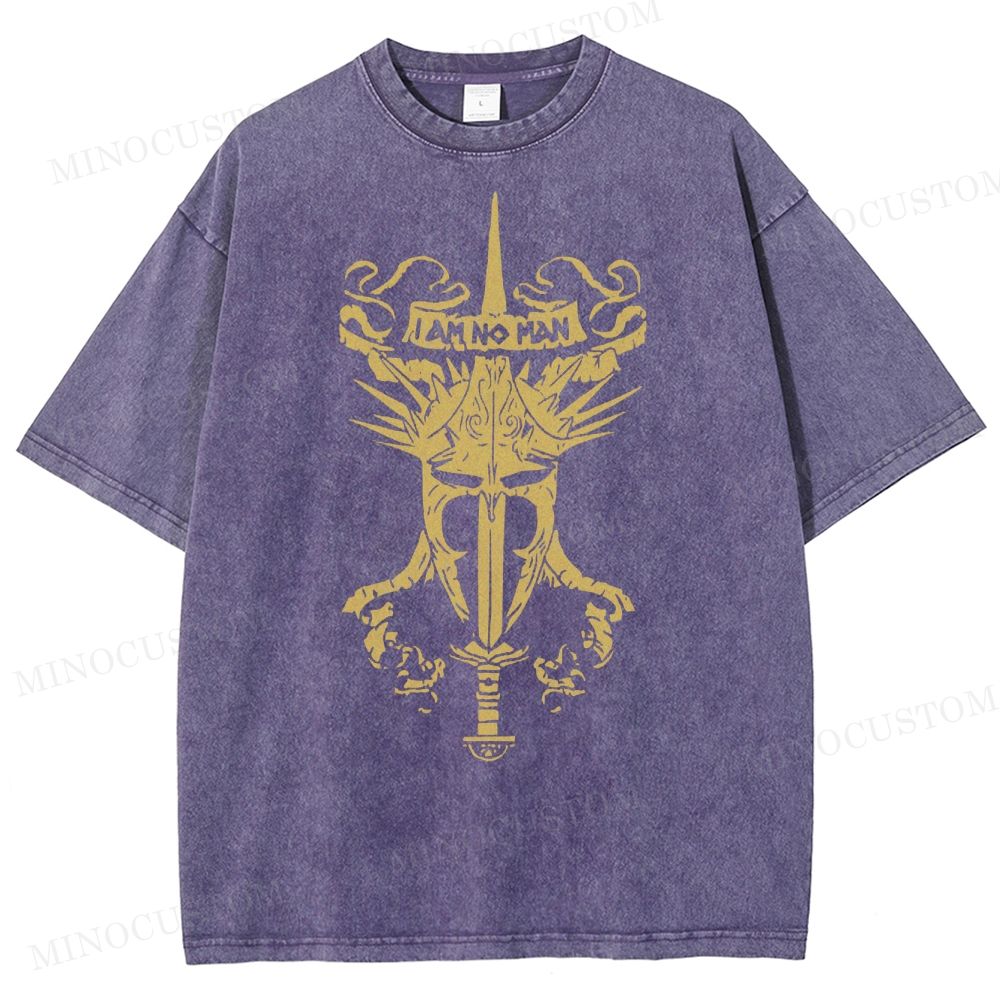  'I Am No Man' , Fantasy Movie Washed T-Shirt 