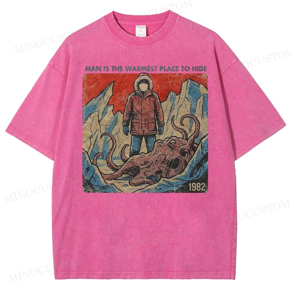 Retro Horror Graphic Washed T-Shirt 