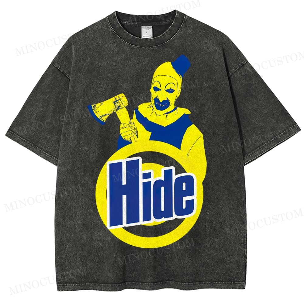 "Hide" Art the Clown Washed T-Shirt