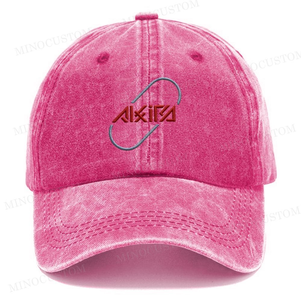 Embroidery Denim Baseball Cap Vintage Casual Washed Cap