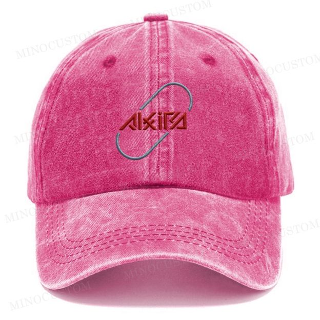 Embroidery Denim Baseball Cap Vintage Casual Washed Cap