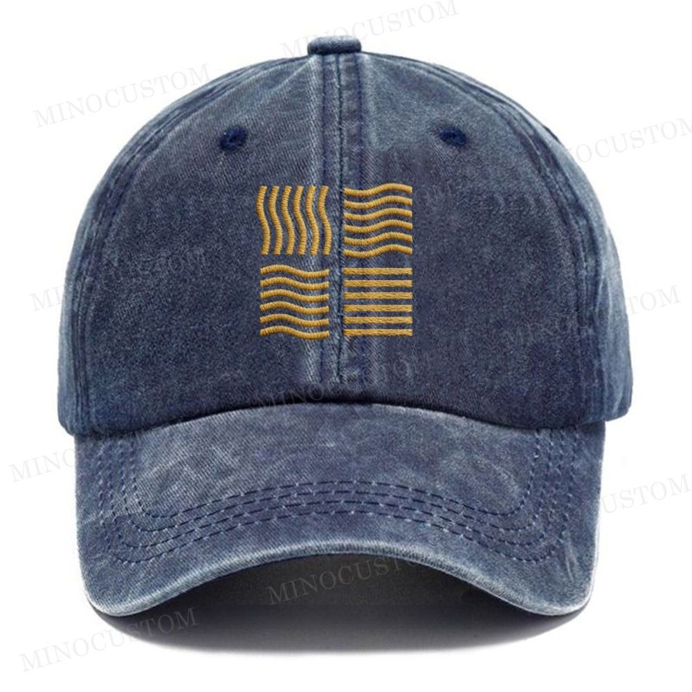 Embroidered  Elemental Stone Washed Cap 