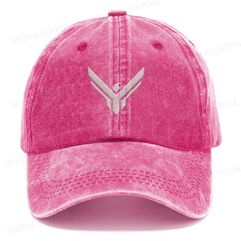 Embroidered Retro Sci-Fi  Washed Cap 