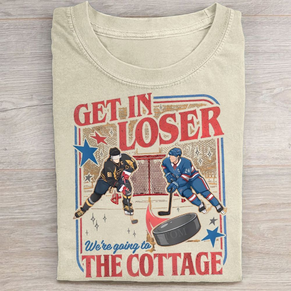 Get In Loser, Movie Book Fans Gift Washed Tee 