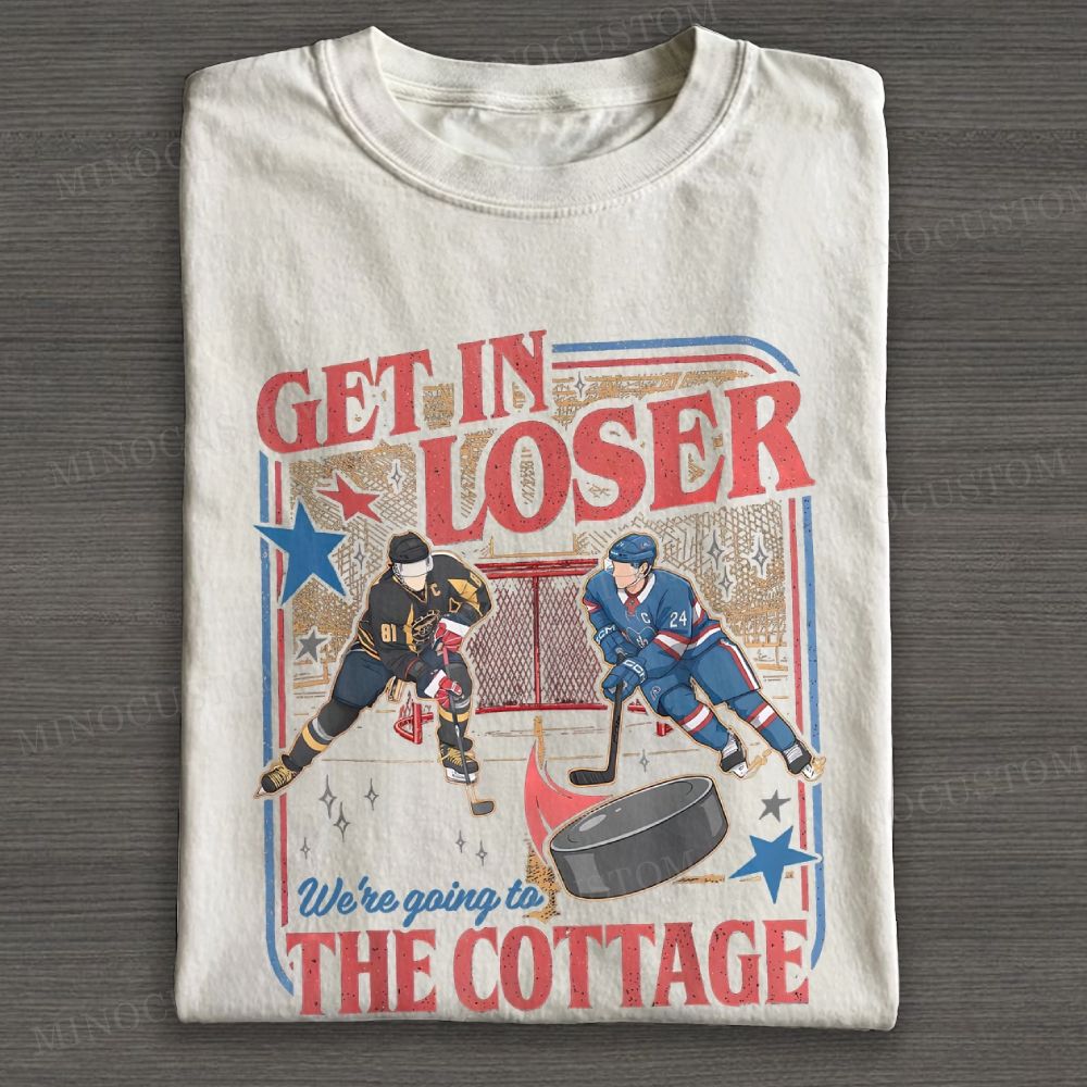 Get In Loser, Movie Book Fans Gift Cotton T-shirt 