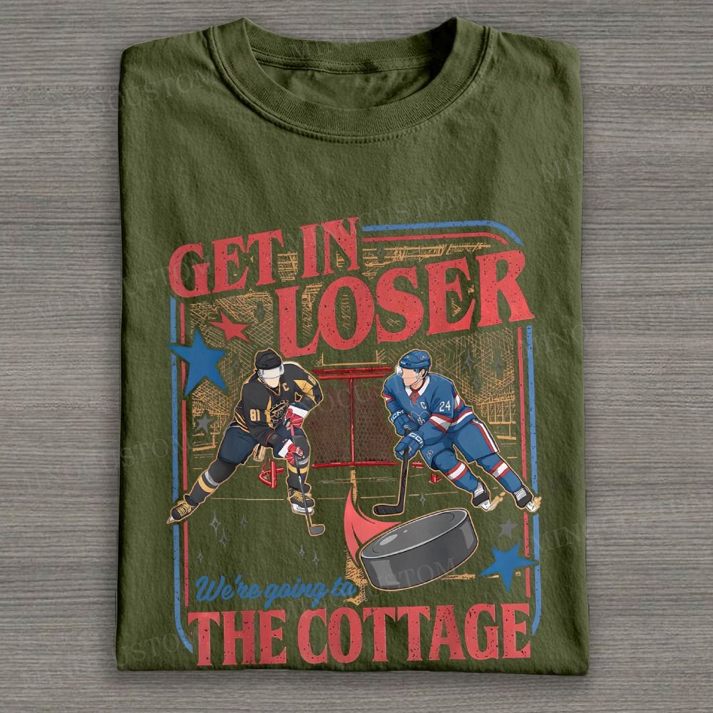 Get In Loser, Movie Book Fans Gift Cotton T-shirt 