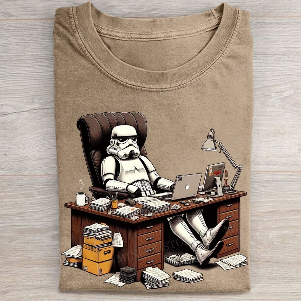 Stormtrooper Office Life Vintage Washed Tee