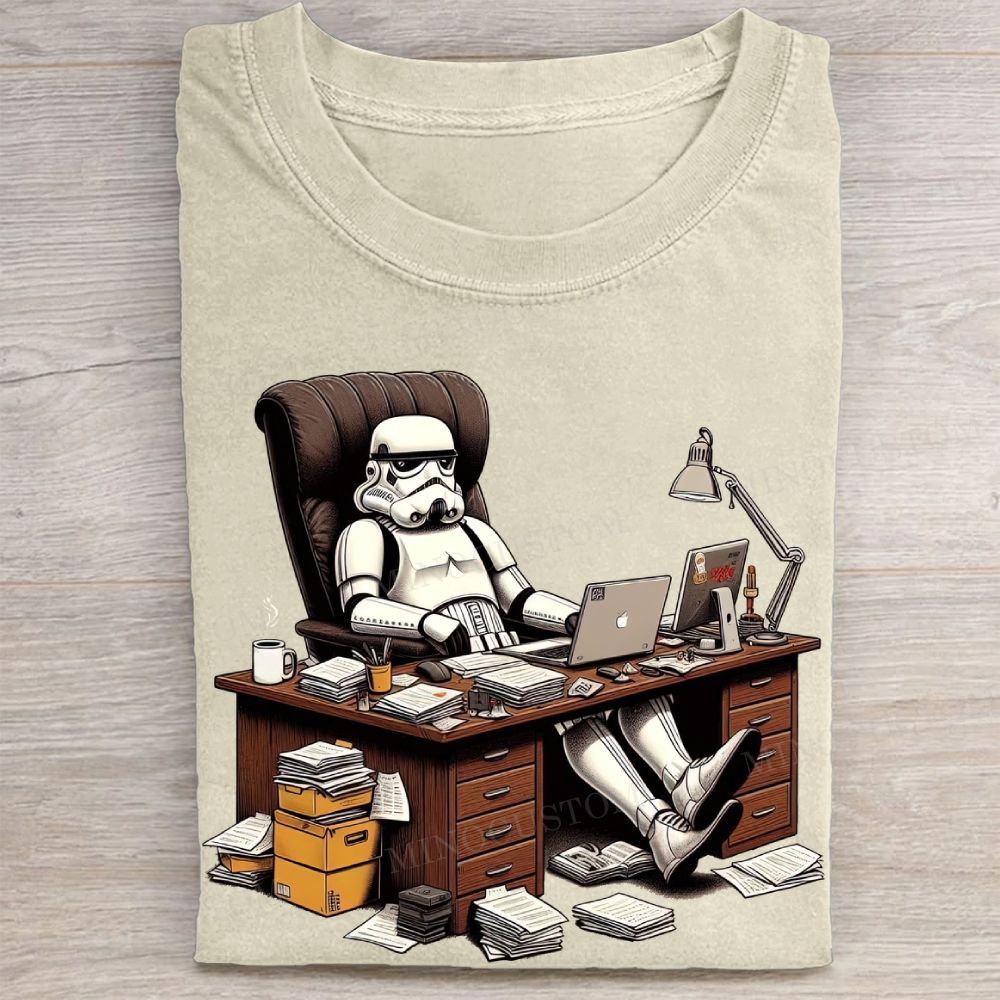 Stormtrooper Office Life Vintage Washed Tee
