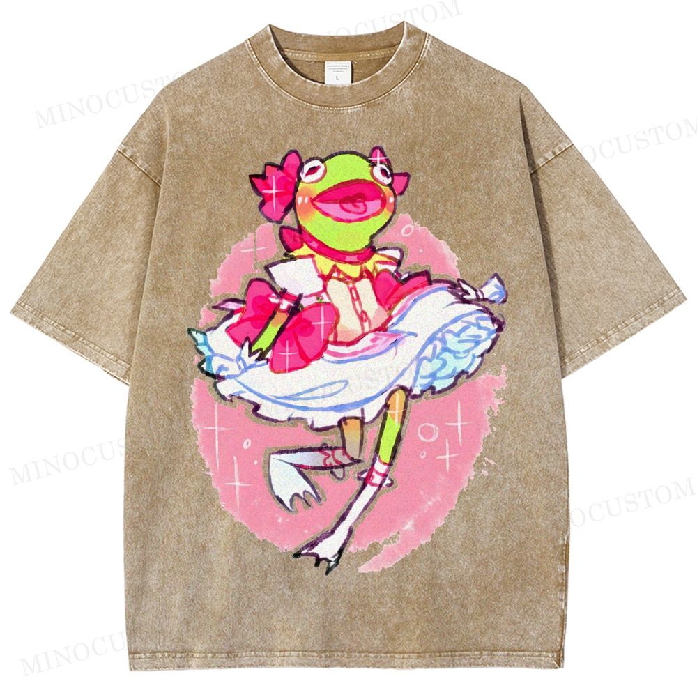 Magical Girl Kermit Washed T-Shirt
