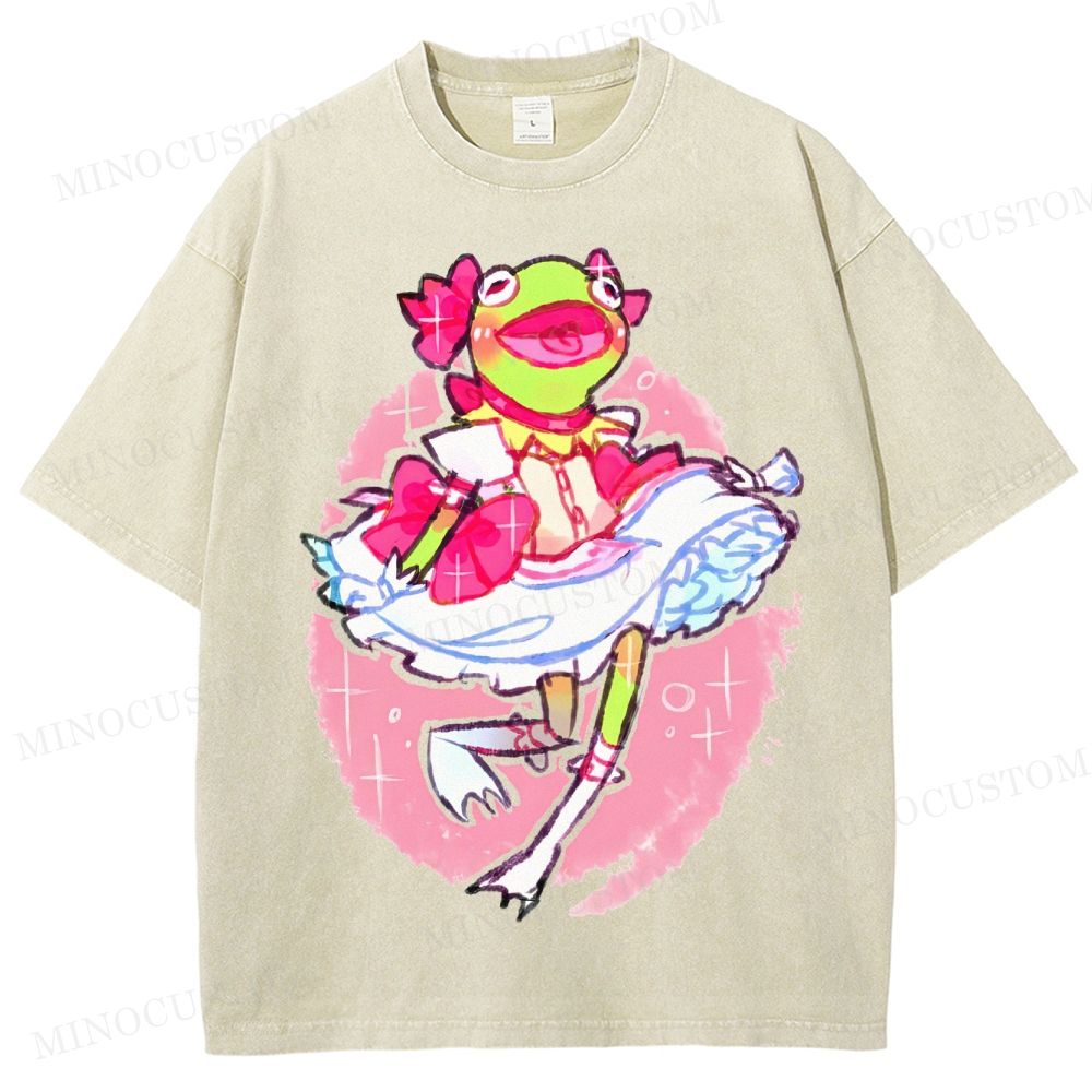 Magical Girl Kermit Washed T-Shirt