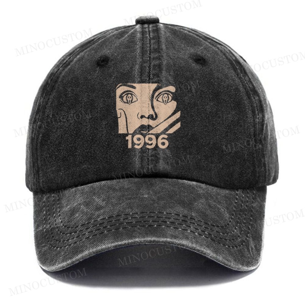 1996 Horror Movie Casual Washed Cap 