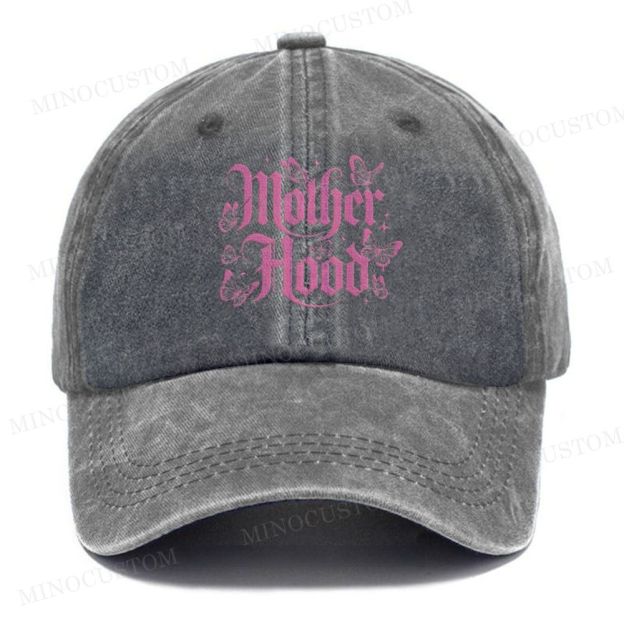 Mother Hood Butterfly Vintage Casual Washed Cap
