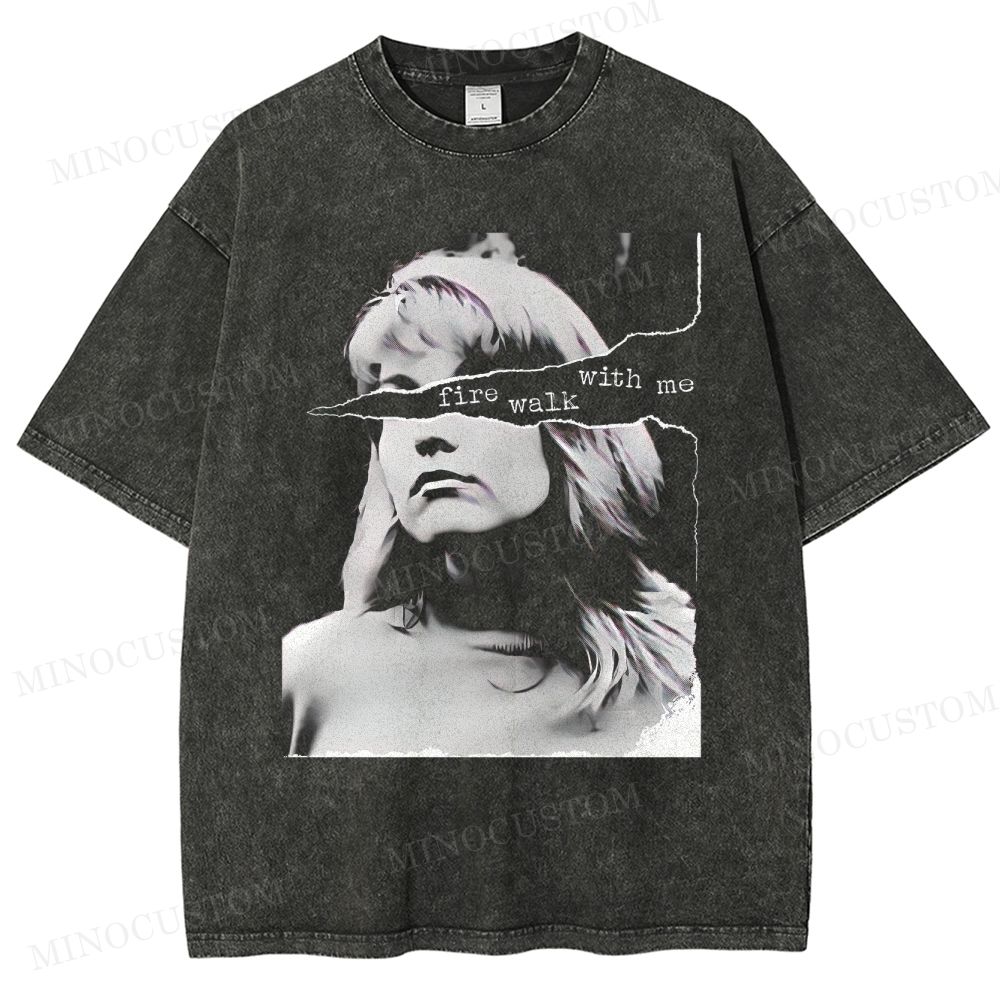 "Fire Walk With Me" Twin Peaks Laura Palmer Vintage Washed T-Shirt 