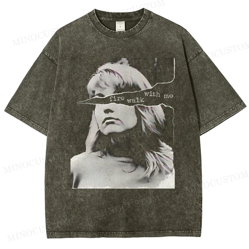 "Fire Walk With Me" Twin Peaks Laura Palmer Vintage Washed T-Shirt 