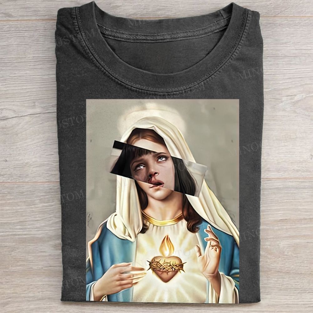 Surreal Sacred Heart Washed Tee 