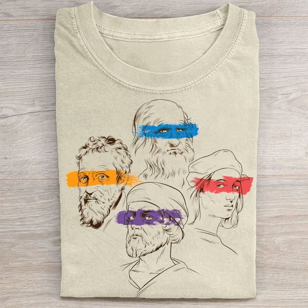 Renaissance Masters Portrait Vintage Washed Tee