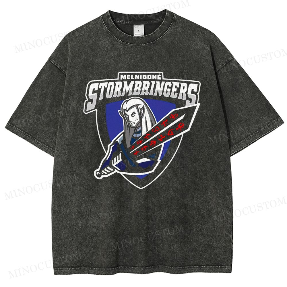Melnibone Stormbringers Team Logo Washed T-Shirt