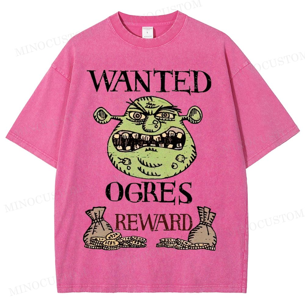 Wanted Monster Head Washed T-Shirt 