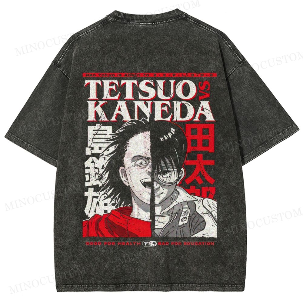 Akira Tetsuo & Kaneda Split Washed T-Shirt