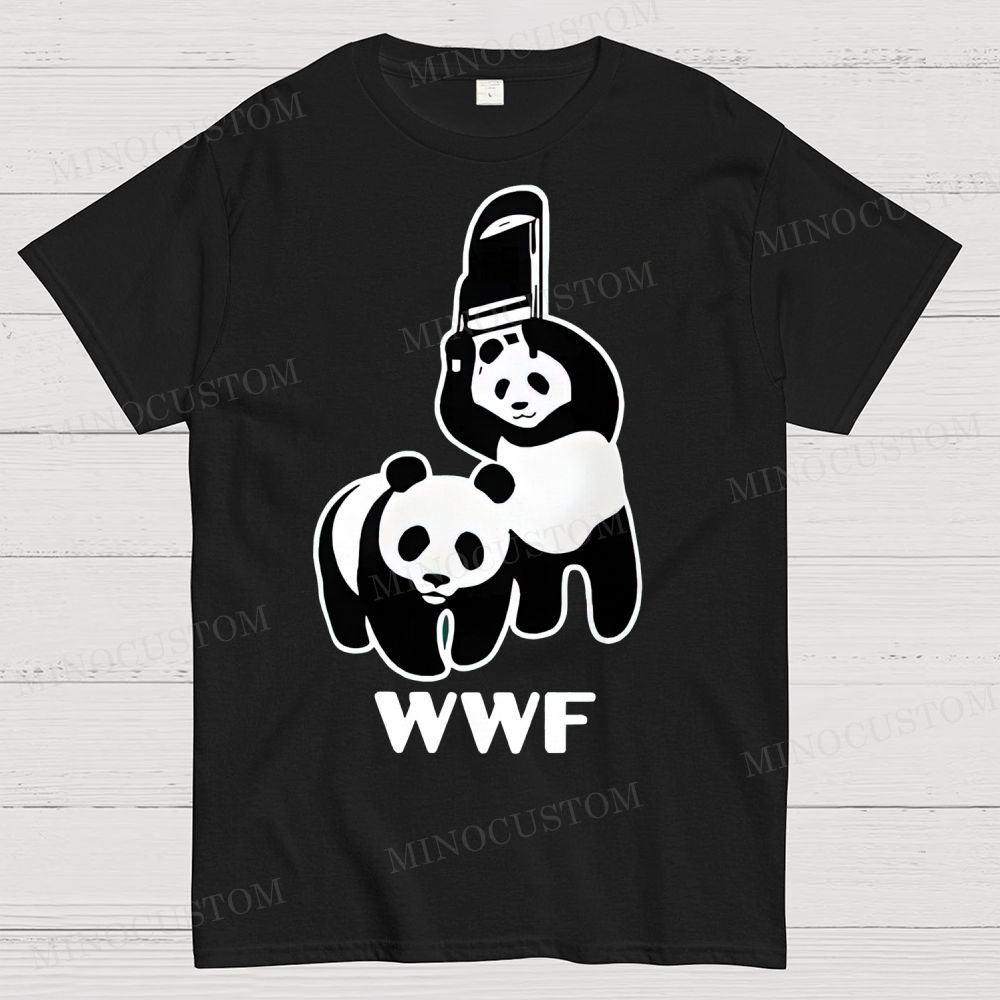 WWF Panda Chainsaw Cotton T-shirt 