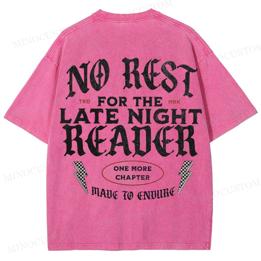 Book Theme Washed T-Shirt 
